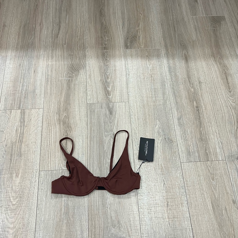 Brown Underwire Bikini Top